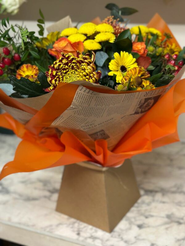 Flowers delivered to customer