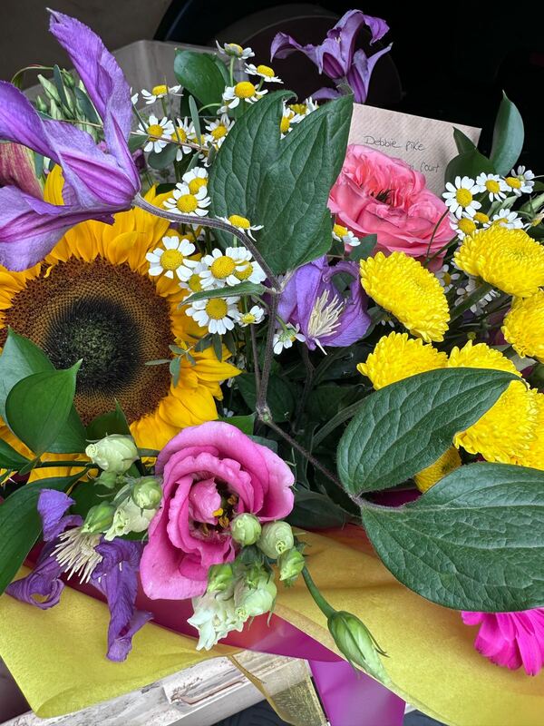 Flowers delivered to customer