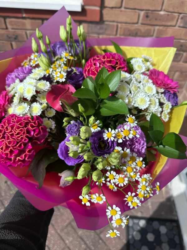 Flowers delivered to customer