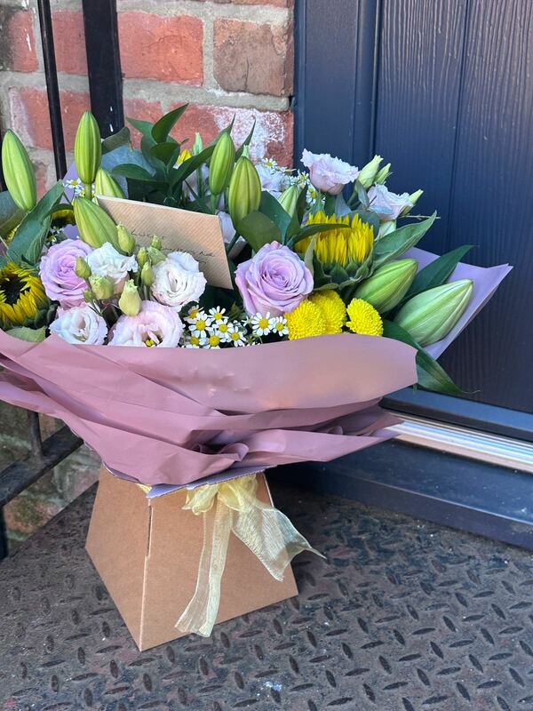 Flowers delivered to customer