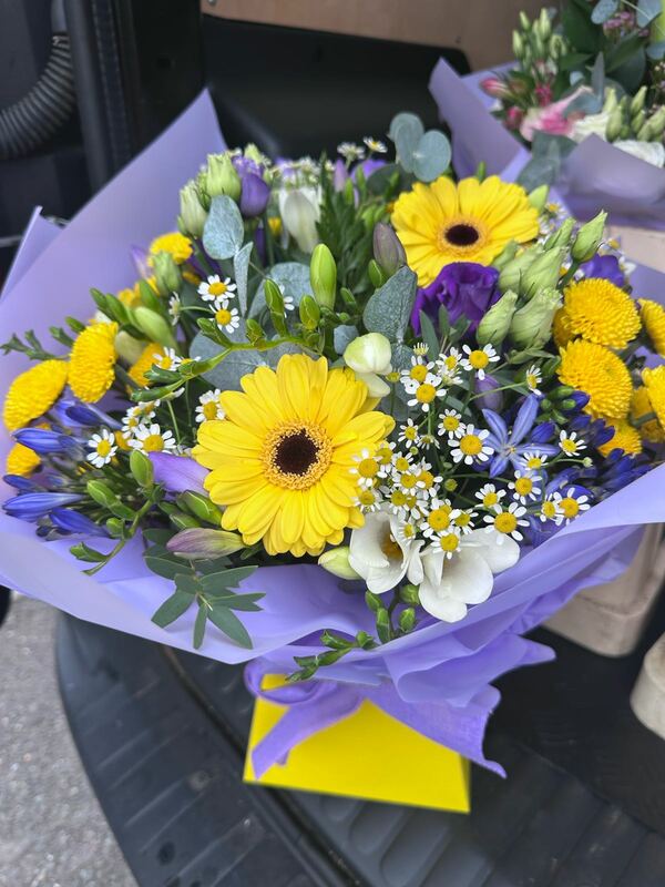 Flowers delivered to customer