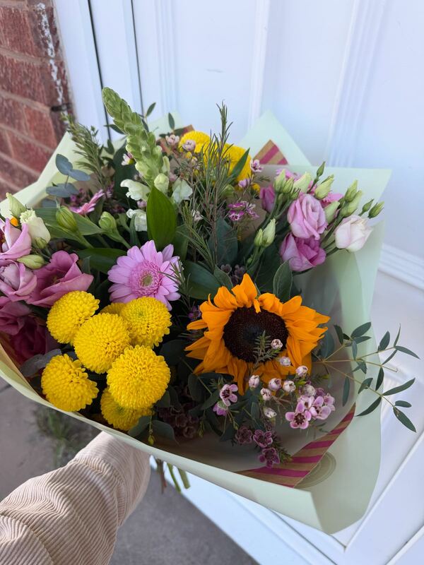 Flowers delivered to customer