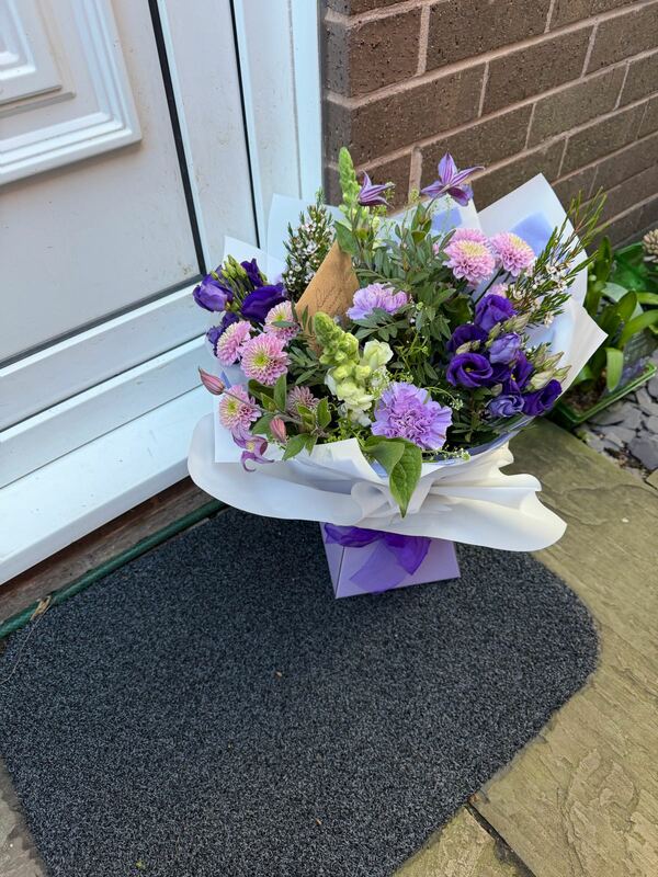 Flowers delivered to customer