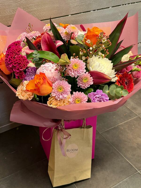 Flowers delivered to customer