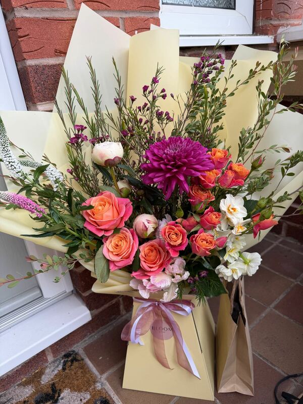 Flowers delivered to customer