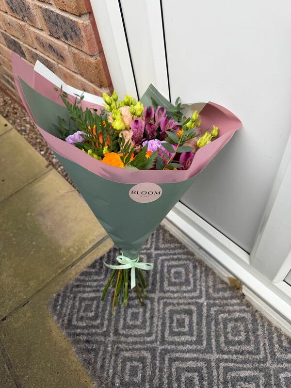 Flowers delivered to customer