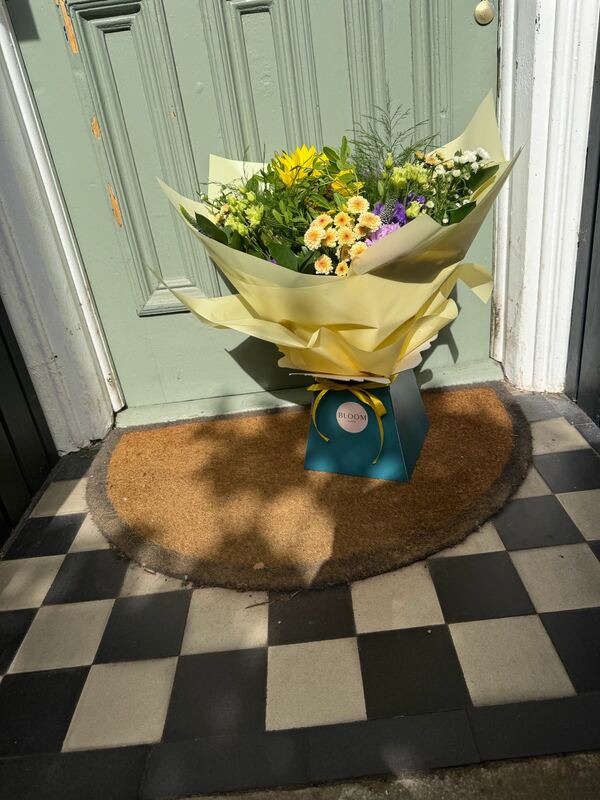 Flowers delivered to customer