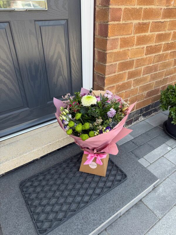 Flowers delivered to customer