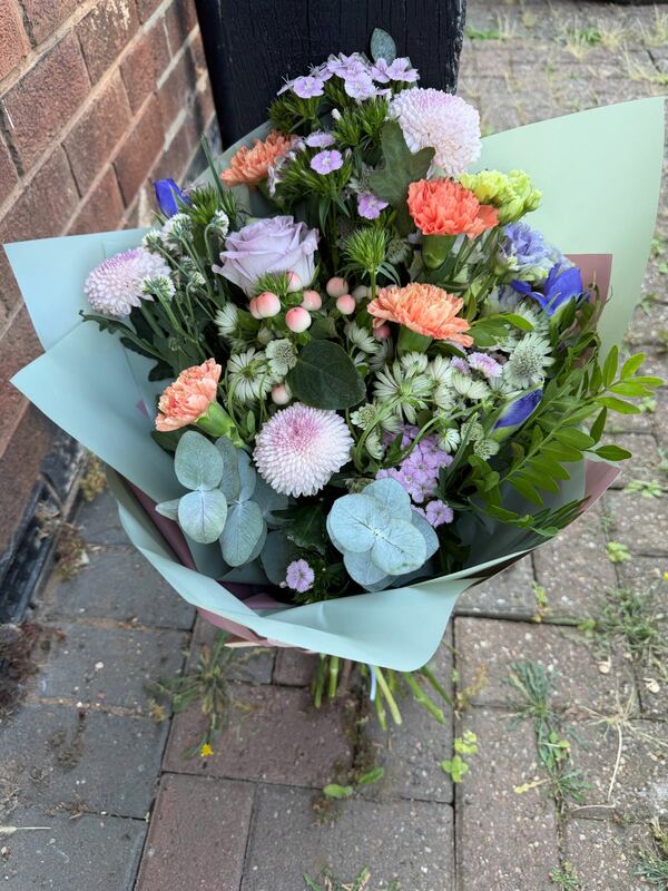 Flowers delivered to customer