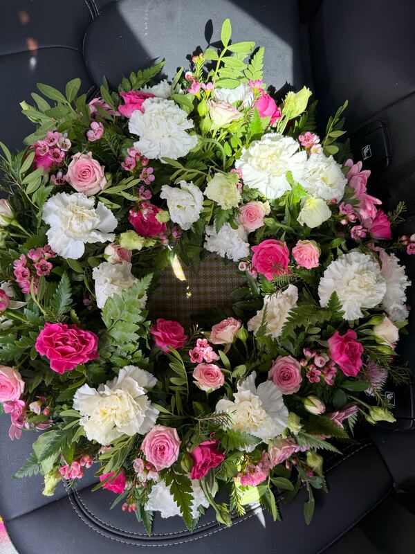 Flowers delivered to customer