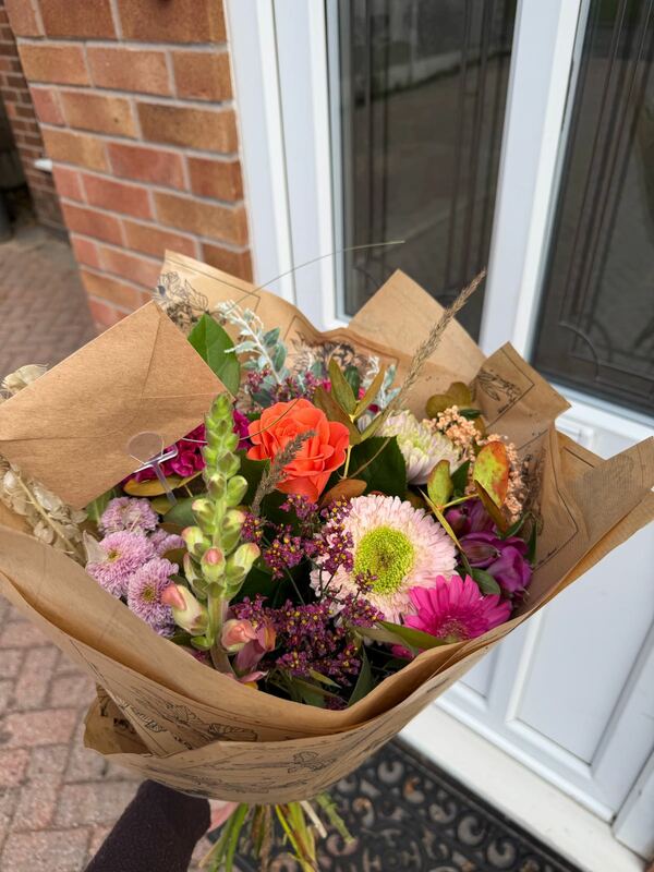 Flowers delivered to customer