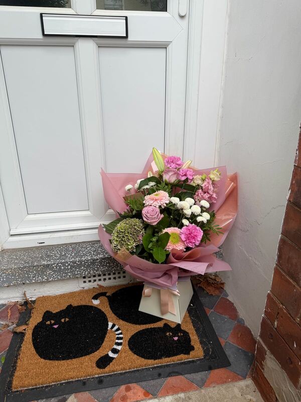 Flowers delivered to customer