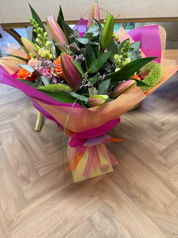 Flowers delivered to customer