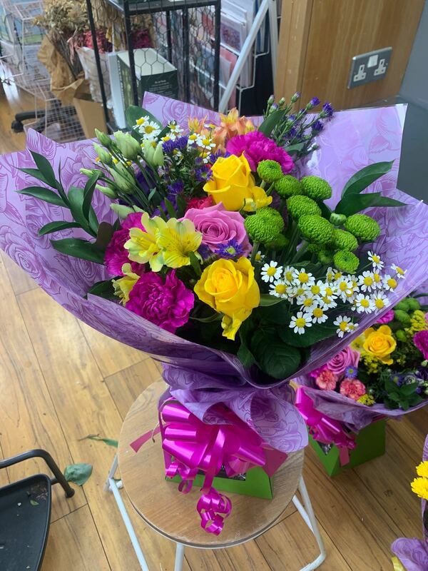 Flowers delivered to customer