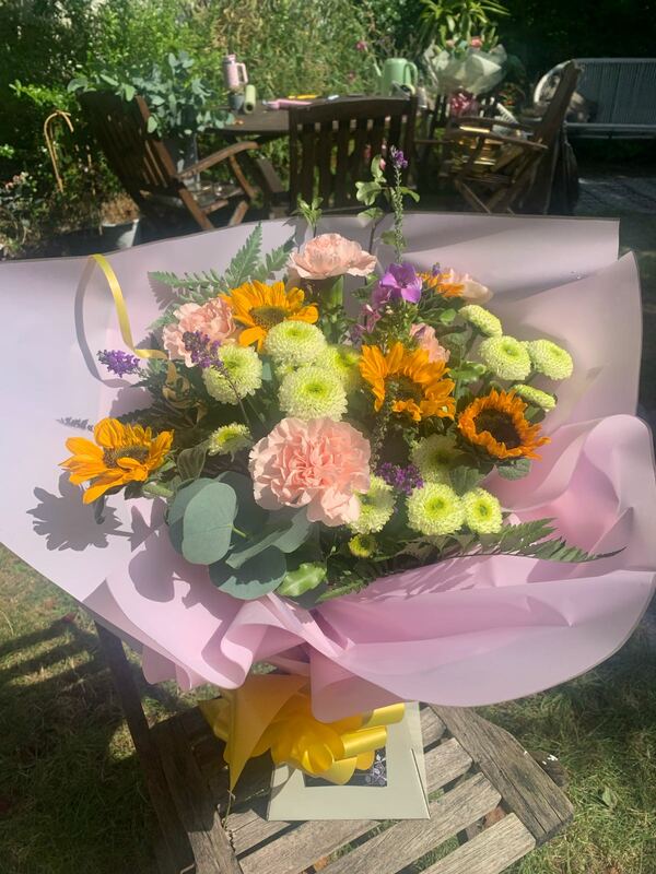Flowers delivered to customer