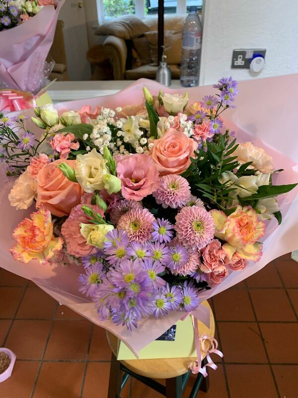 Flowers delivered to customer