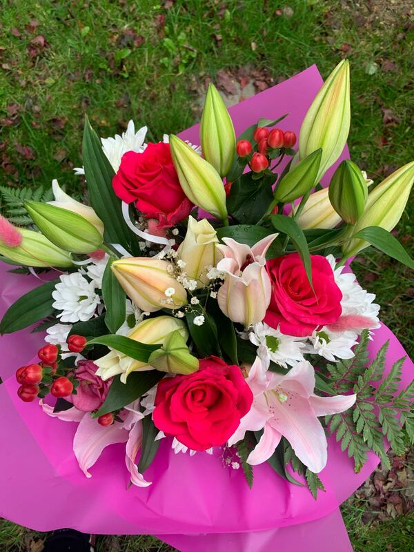 Flowers delivered to customer