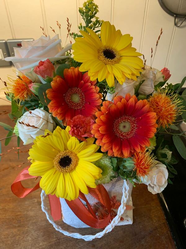 Flowers delivered to customer