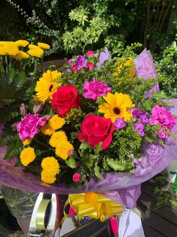 Flowers delivered to customer