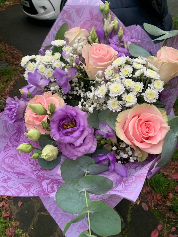 Flowers delivered to customer
