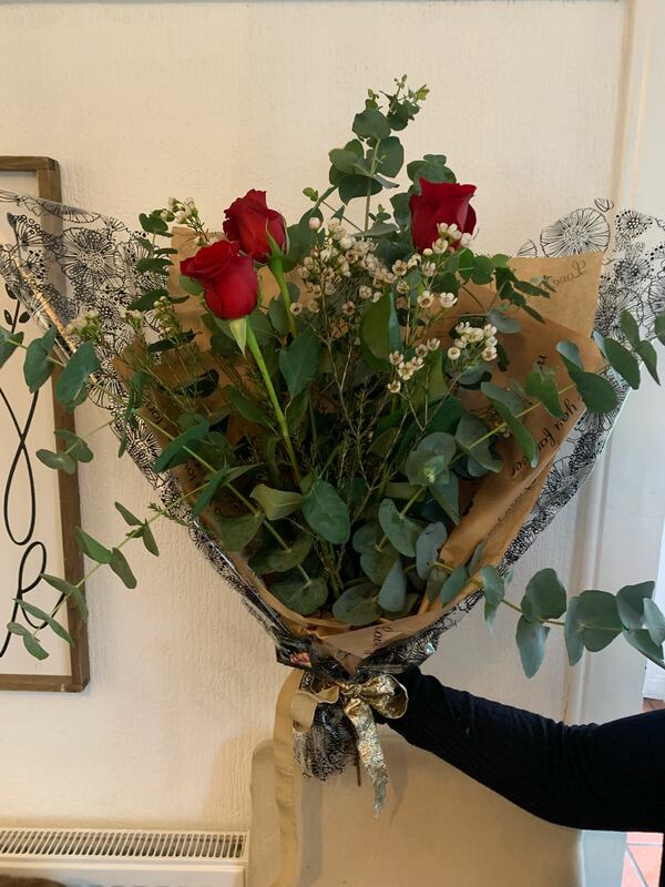 Flowers delivered to customer