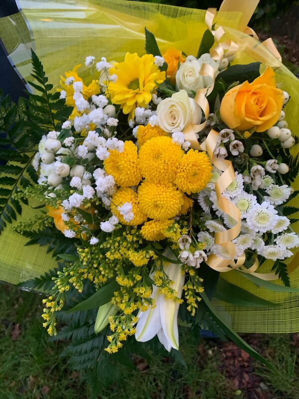 Flowers delivered to customer