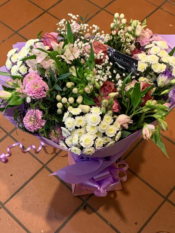 Flowers delivered to customer