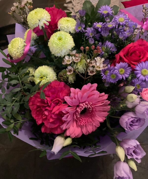 Flowers delivered to customer