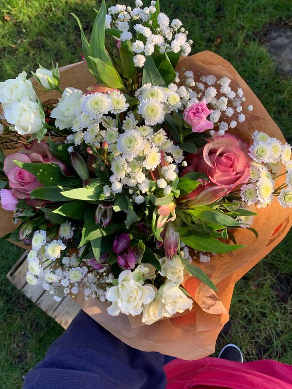 Flowers delivered to customer