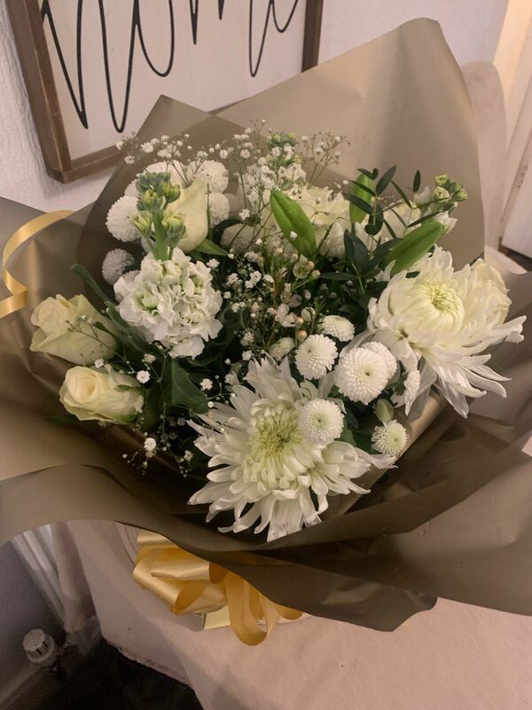 Flowers delivered to customer