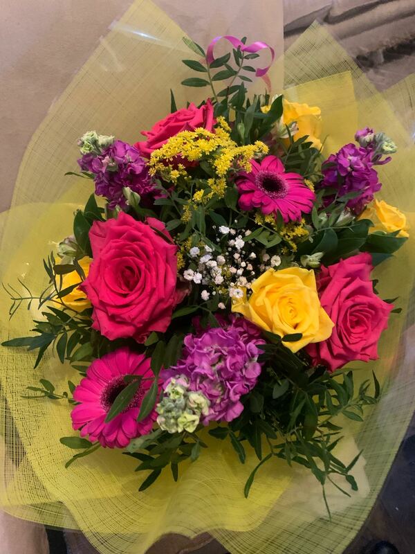 Flowers delivered to customer