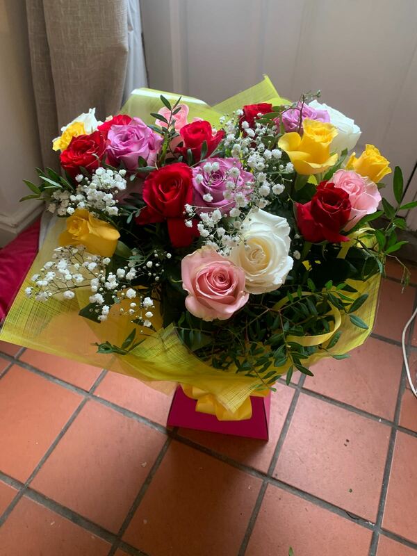 Flowers delivered to customer
