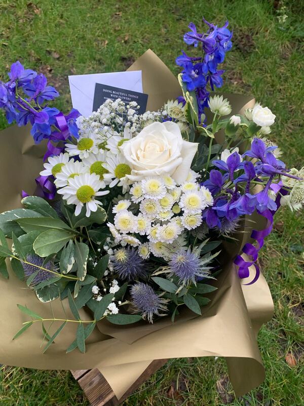Flowers delivered to customer