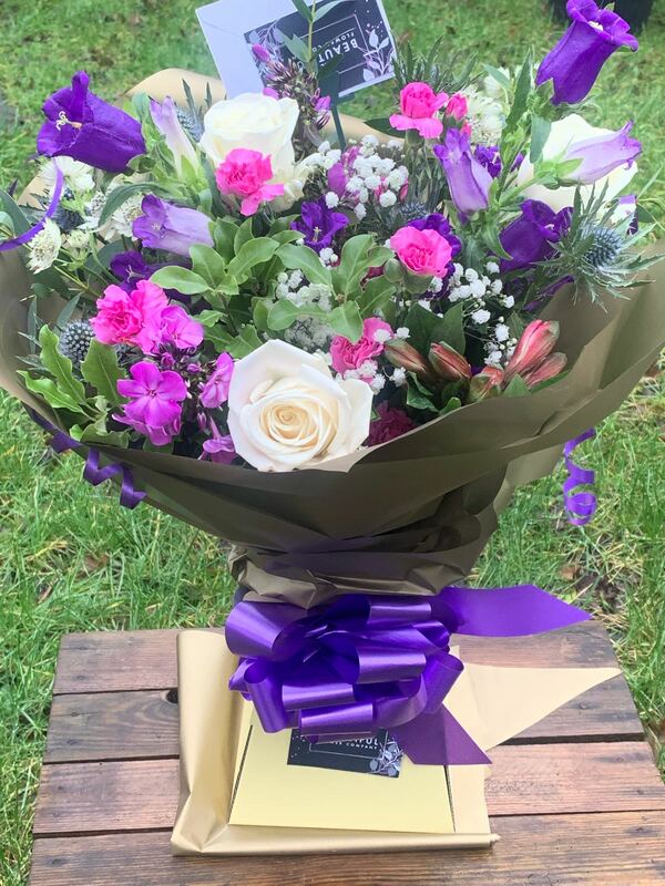 Flowers delivered to customer