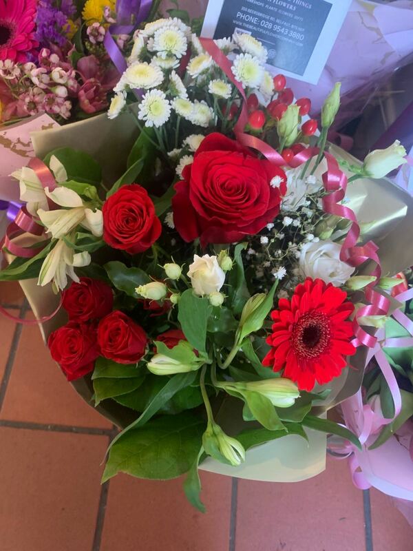 Flowers delivered to customer