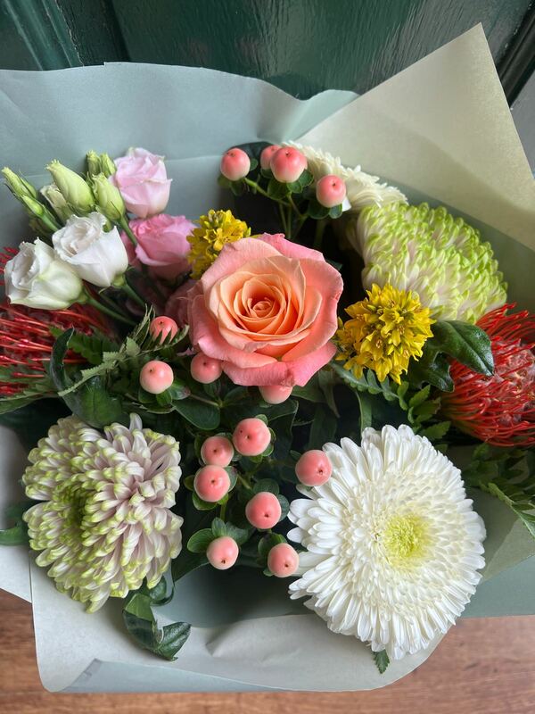 Flowers delivered to customer