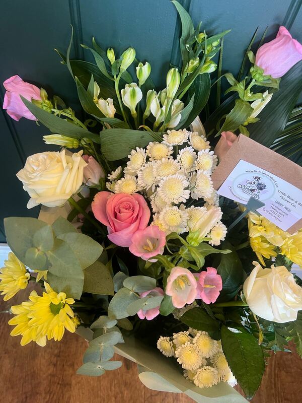 Flowers delivered to customer