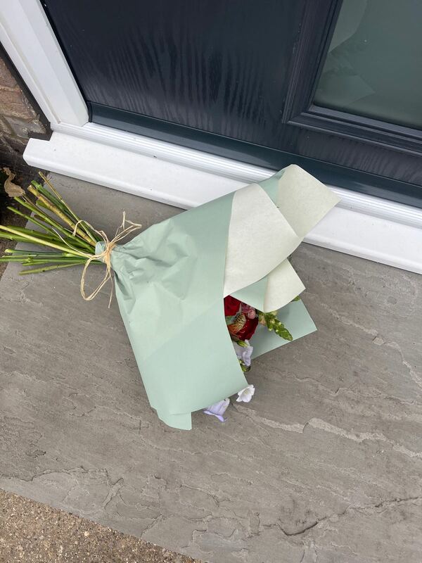 Flowers delivered to customer
