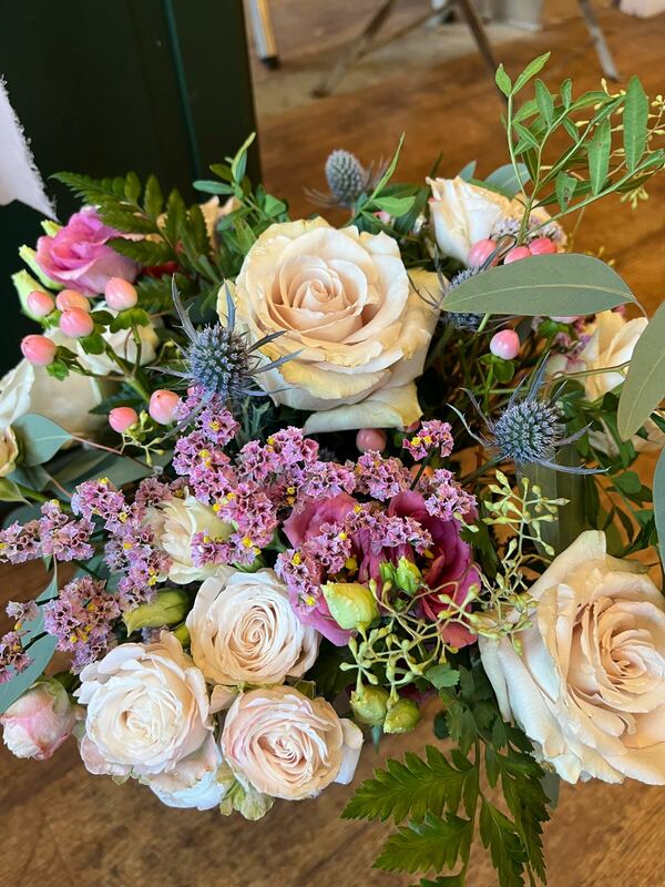 Flowers delivered to customer