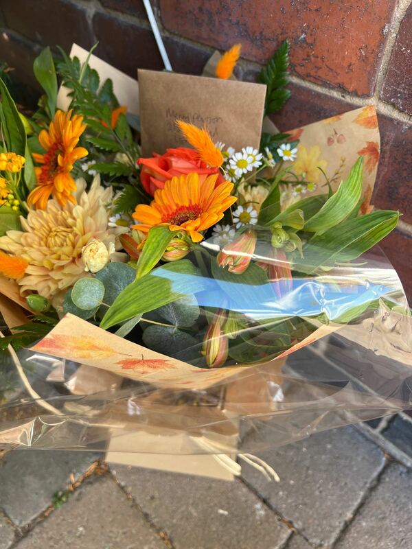 Flowers delivered to customer