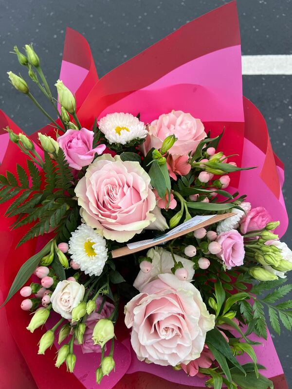 Flowers delivered to customer