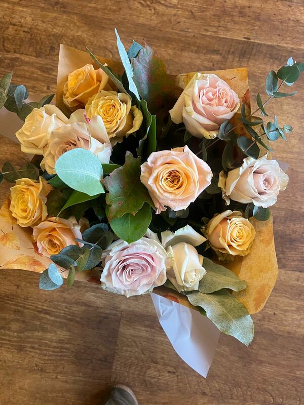 Flowers delivered to customer