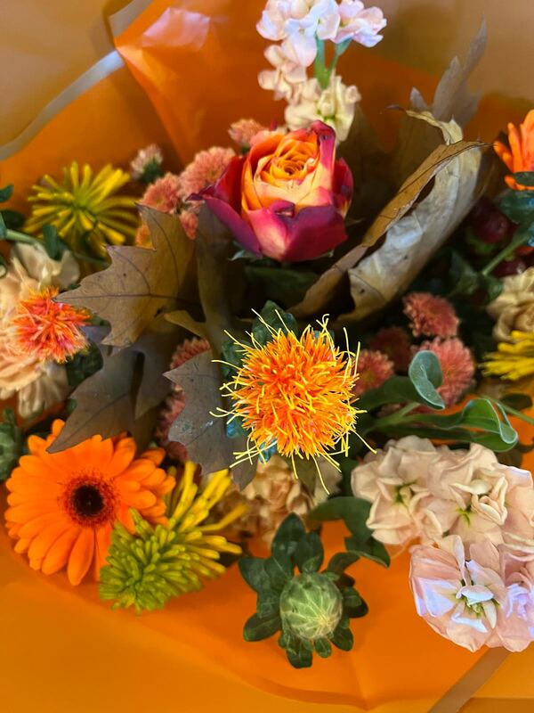 Flowers delivered to customer