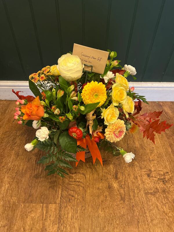 Flowers delivered to customer