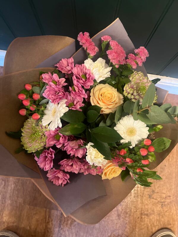 Flowers delivered to customer