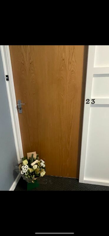 Flowers delivered to customer