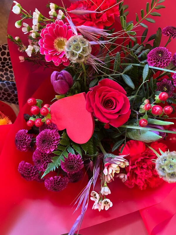 Flowers delivered to customer