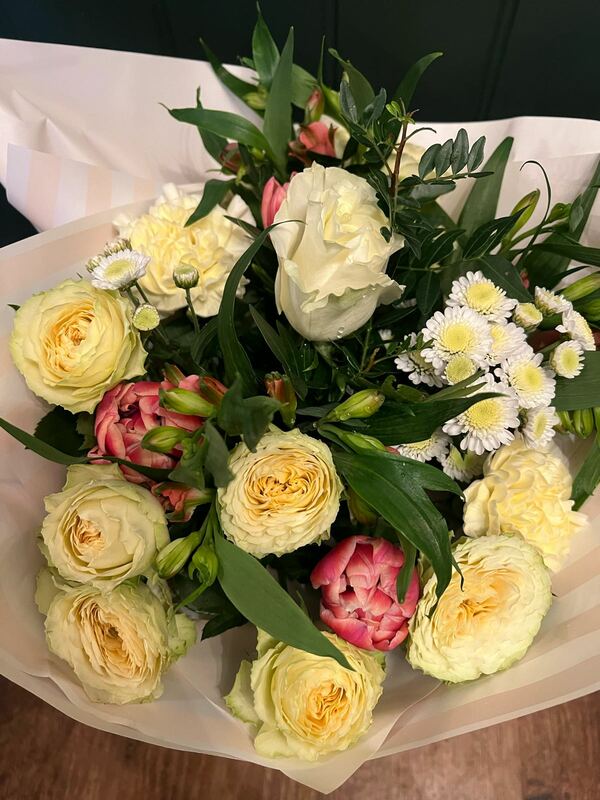 Flowers delivered to customer