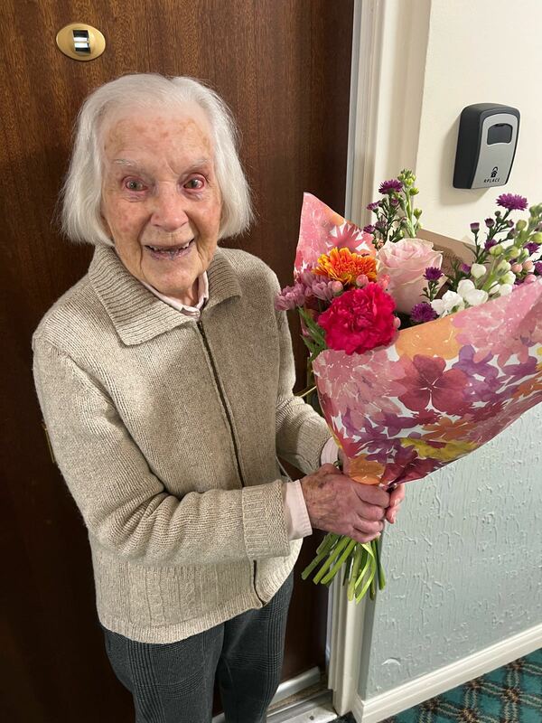 Flowers delivered to customer