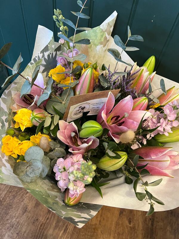 Flowers delivered to customer